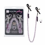 Nipple play Purple Chain Nipple Clamps