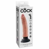 King Cock - 7" Vibrating Cock Flesh