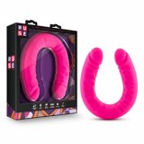 Blush - RUSE SILICONE DOUBLE HEADED SLIM DILDO - 18 INCH - Hot Pink