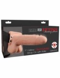 Fetish Fantasy 7" Hollow Rechargeable Strap-On with Balls, Flesh