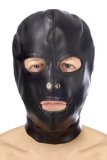 FT Open Mouth and Eyes BDSM Hood in Leatherette