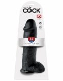 King Cock - 12" Cock w Balls Black