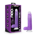 Neo Elite - Encore - 8 Inch Vibrating Dildo - Purple