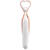WOO Rechargeable Silicone Vibe with Case - White/Rose Gold