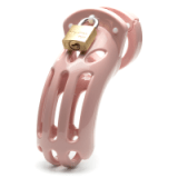 Chastity Kits - The Curve Pink Kit with 3 3/4" Cage