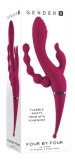 Silicone Rechargeable Four By Four Burgundy