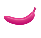 LoveToLove Oh Oui Banana Dildo In Banana Bag - Danger Pink