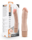 Blush - Dr. Skin Silicone Dr. Steve - 7 Inch Vibrating Dildo - Beige