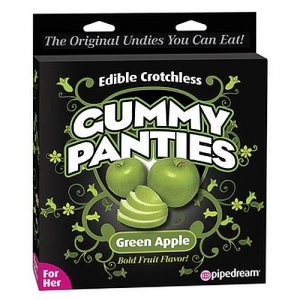 Edible Crotchless Gummy Panties - Apple