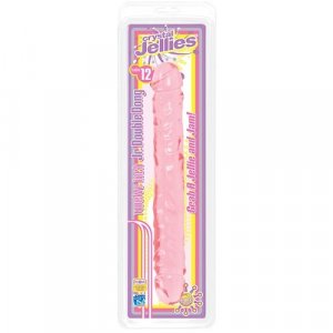 Jr. Double Dong Pink Jellie 12"