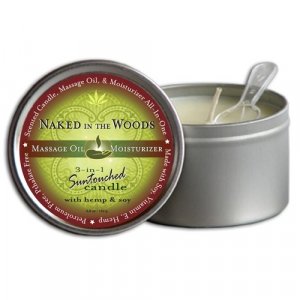 Round Candles Naked in the Woods  6.8oz
