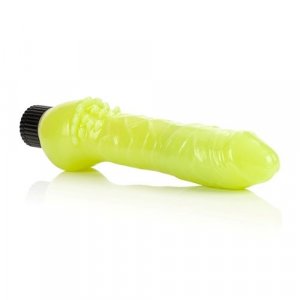 Glow-In-The-Dark Jelly Penis Vibe Green
