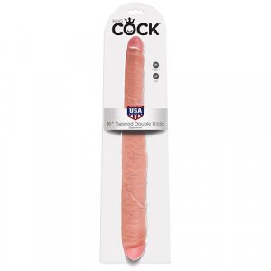 King Cock - 16" Tapered Double Flesh