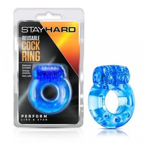 Stay Hard - Reusable Cock Ring - Blue