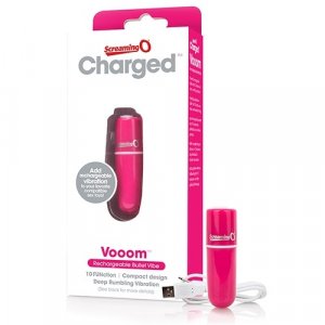Charged Vooom Rechargeable Bullet Vibe-Pink