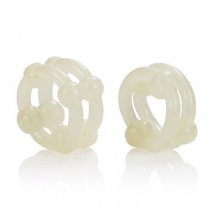 Silicone Island Ring Double Stacker Glow in the Dark