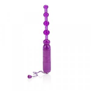 Waterproof Vibrating Pleasure Beads Purple