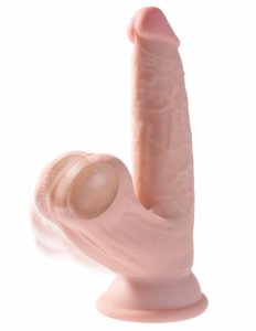 King Cock Plus 6" Triple Density Cock With Swinging Balls