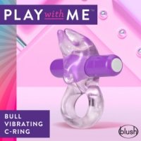 Blush - Play with Me - Bull Vibrating C-Ring - Purple