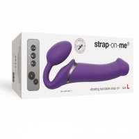 StrapOnMe Vibrating Strap On L - Purple