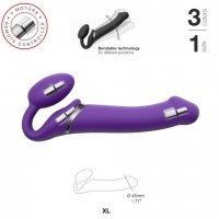 StrapOnMe Vibrating Strap On XL - Purple