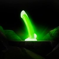 Blush - Neo Elite - Glow in the Dark 7" Silicone Dual Density Dildo - Green
