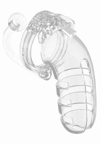 Shots - ManCage - Model 12 - Chastity - 5.5" - Cage with Plug - Transparent