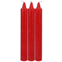 Japanese Drip Candles - Set of 3 - Red