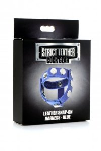 Strict Leather Cock Gear Leather Snap-on Cock Harness - Blue