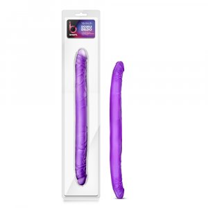 B Yours - 16" Double Dildo - Purple