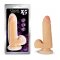 X5 Plus - 5" Cock with Suction Cup - Beige