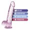 Blush - Naturally Yours - 6" Crystalline Dildo - Rose