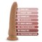 Blush - Dr. Skin Silicone - Dr. Noah - 8 Inch Dong with Suction Cup - Mocha