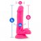 Neo - 6 Inch Dual Density Cock With Balls - Neon Pink
